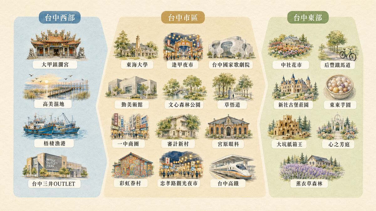 台中熱門景點